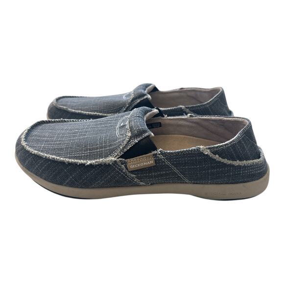 Walk Hero Gecko Man Men\'s Canvas Slip On Shoe Loafer Blue Size 11 Arch Support main image 4